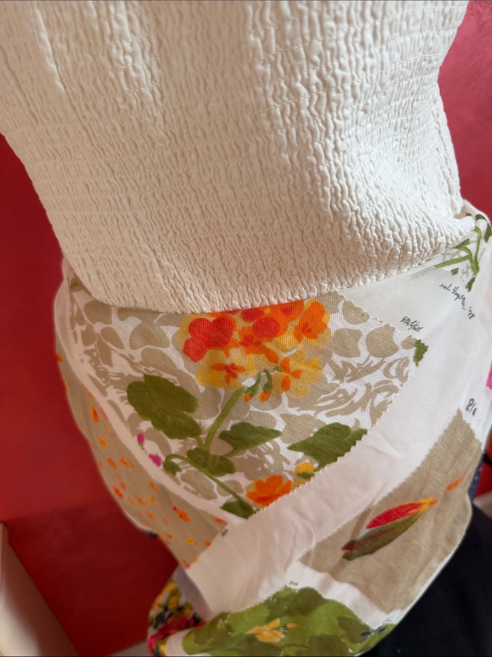 Moschino Cheap and Chic Skirt with Mixed Floral Print - Picture 5 of 8